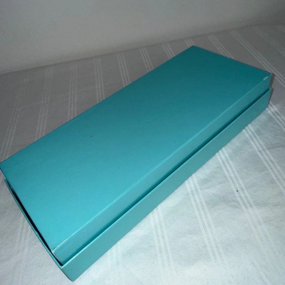Tiffany & Co Authentic Signature Blue Rectangular Jewelry Gift Box 9.5x4x2